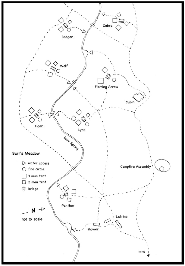 Barr's Meadow Map